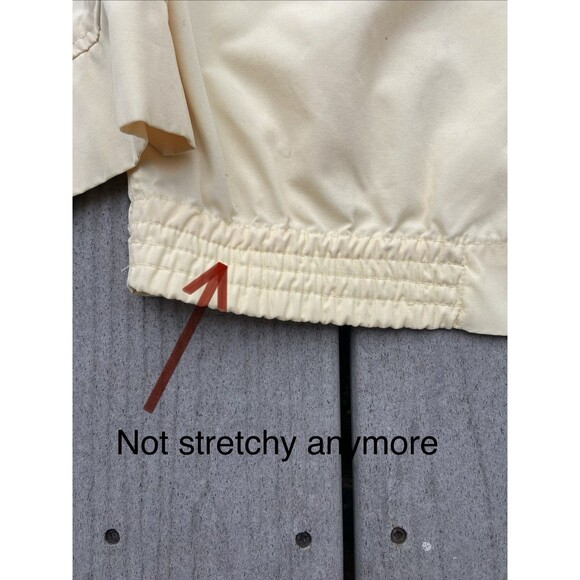 Vintage 80s Izod Lacoste Harrington Jacket Men’s L Yellow Crocodile Logo Preppy - Picture 13 of 14